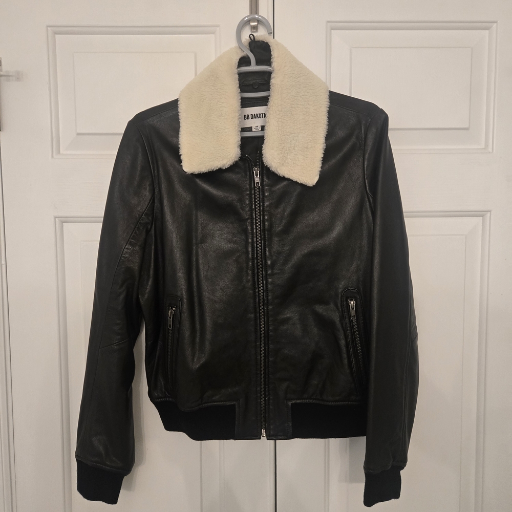 BB Dakota Black Leather Jacket